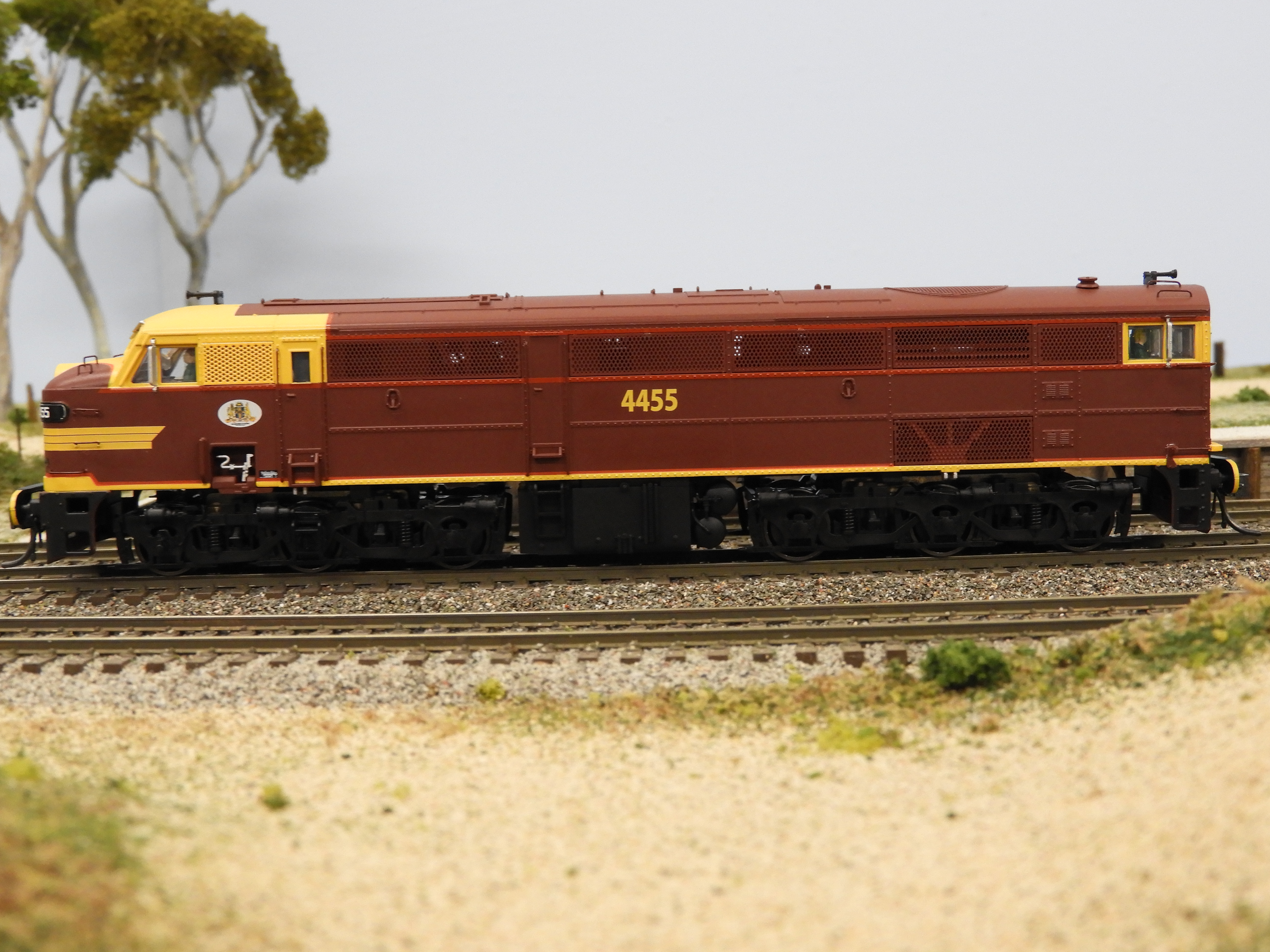 NSW 44 CLASS HO SCALE - 4455 - ORIGINAL (INDIAN RED) - $295